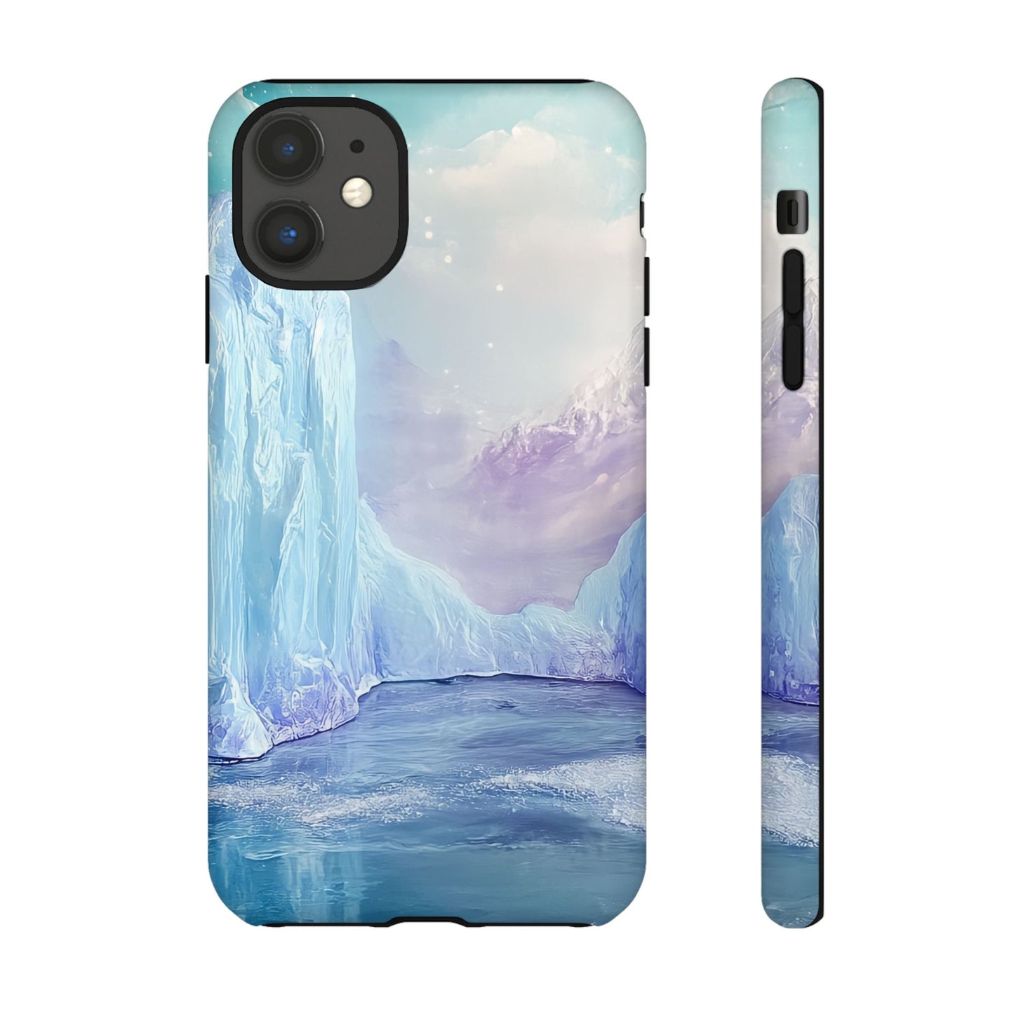 Artistic Phone Case with Iceberg Design