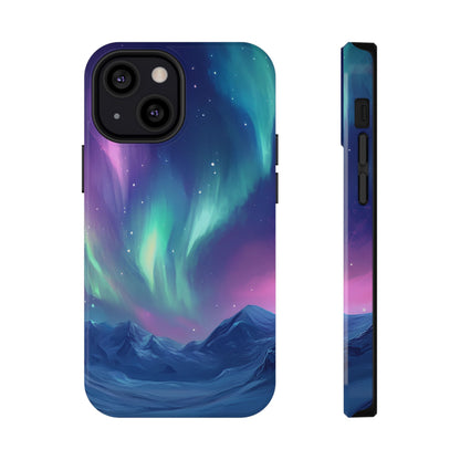 Aurora Borealis Impact-Resistant Phone Case - Colorful Northern Lights Design-2