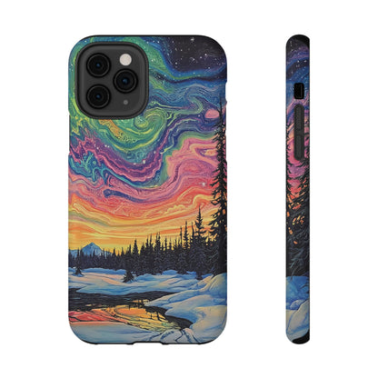 Nature-Inspired Impact-Resistant Phone Case - Vibrant Galaxy Sky Design