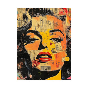 Wall Art Poster - Retro Pop Culture Woman 16, Comic Book Style