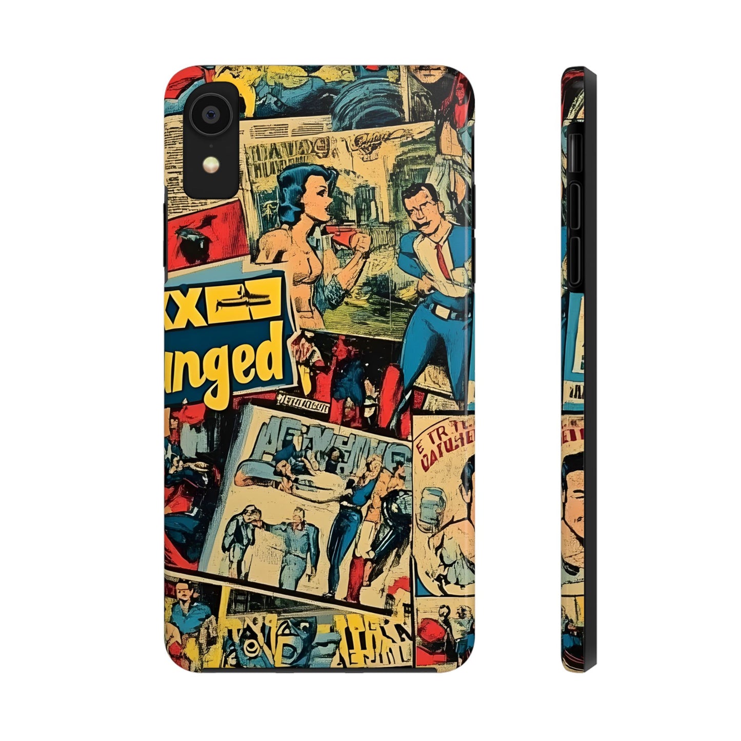 Vintage Comic - Tough Phone Cases, Superhero Phone Covers