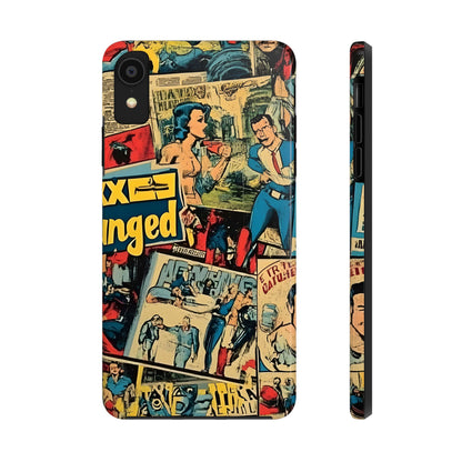 Vintage Comic - Tough Phone Cases, Superhero Phone Covers