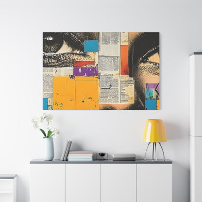 Canvas Wall Art -  Retro Pop Culture woman 4