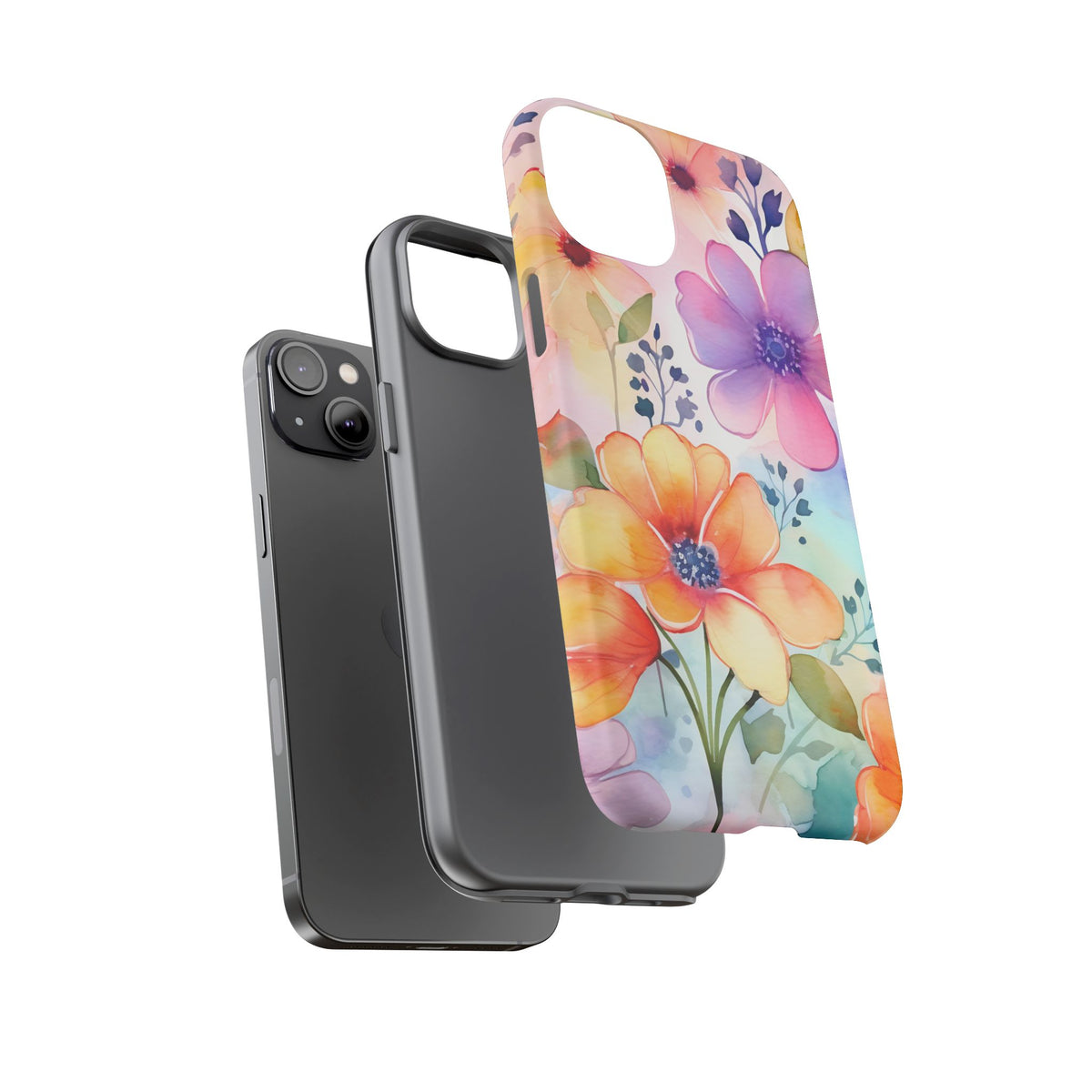 Phone Case - Spring Flower Watercolor Tough Case