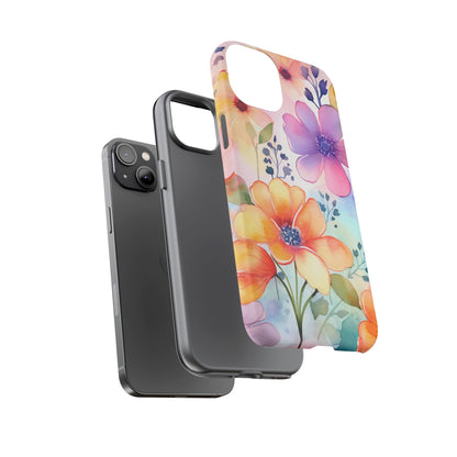 Phone Case - Spring Flower Watercolor Tough Case