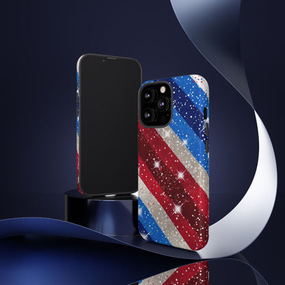 Glittery Patriotic Phone Case - Tough Cases