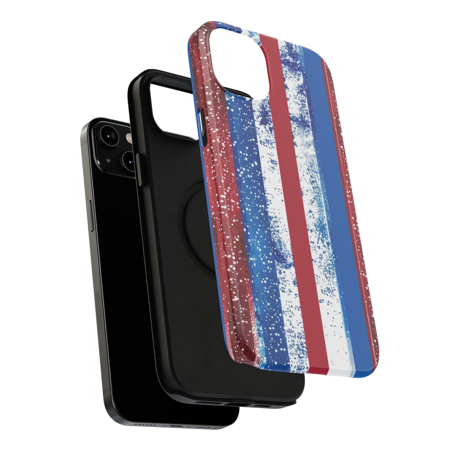 Patriotic Stripes Impact-Resistant Phone Case