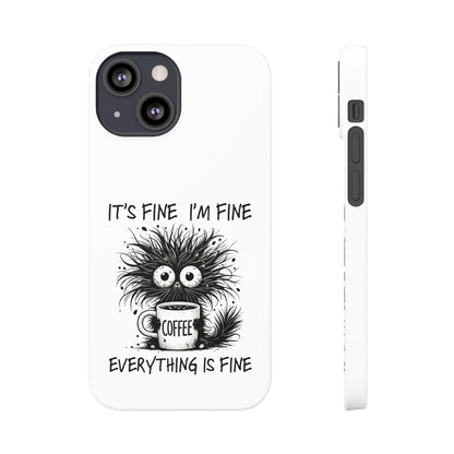 Funny Cat  - Slim phone Case