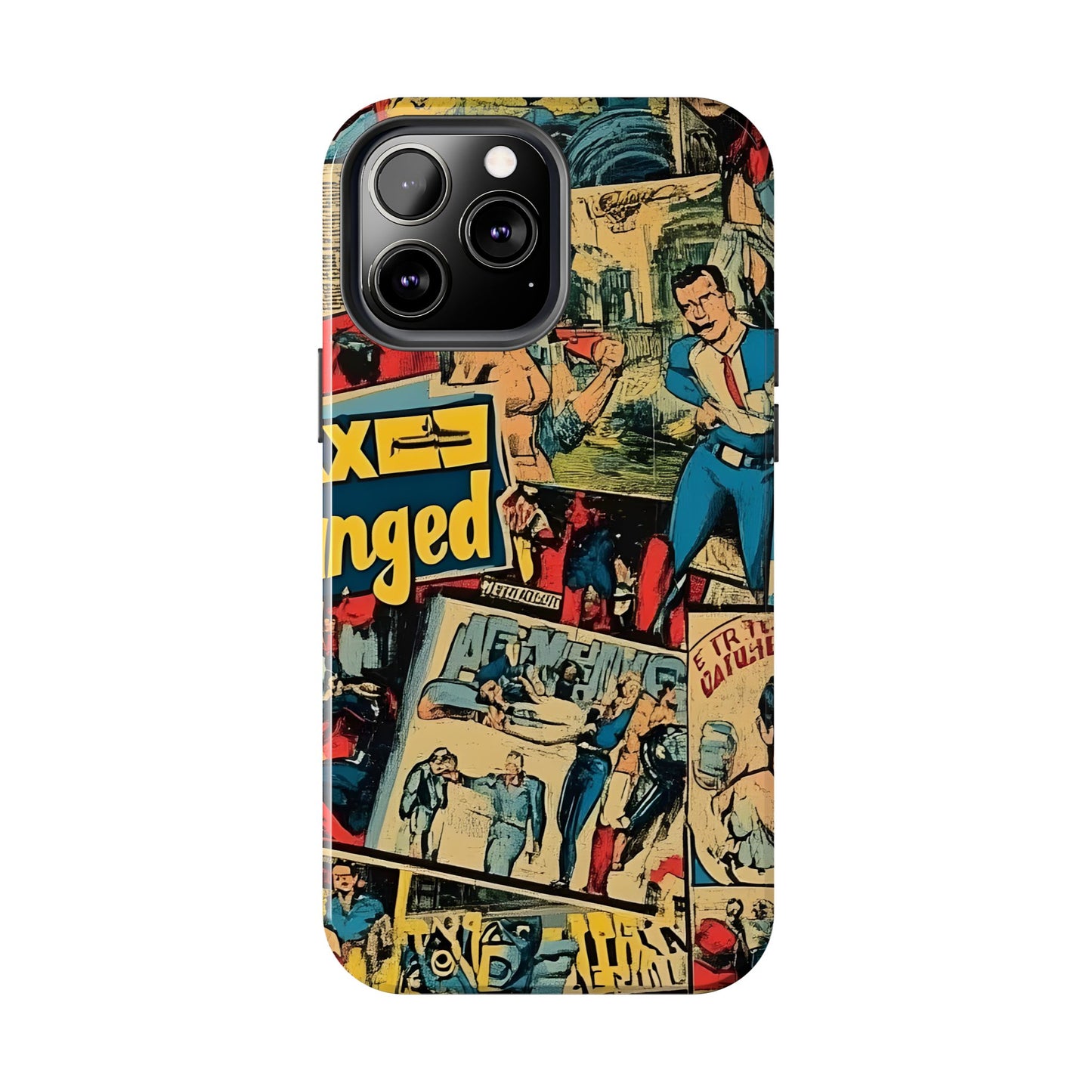 Vintage Comic - Tough Phone Cases, Superhero Phone Covers