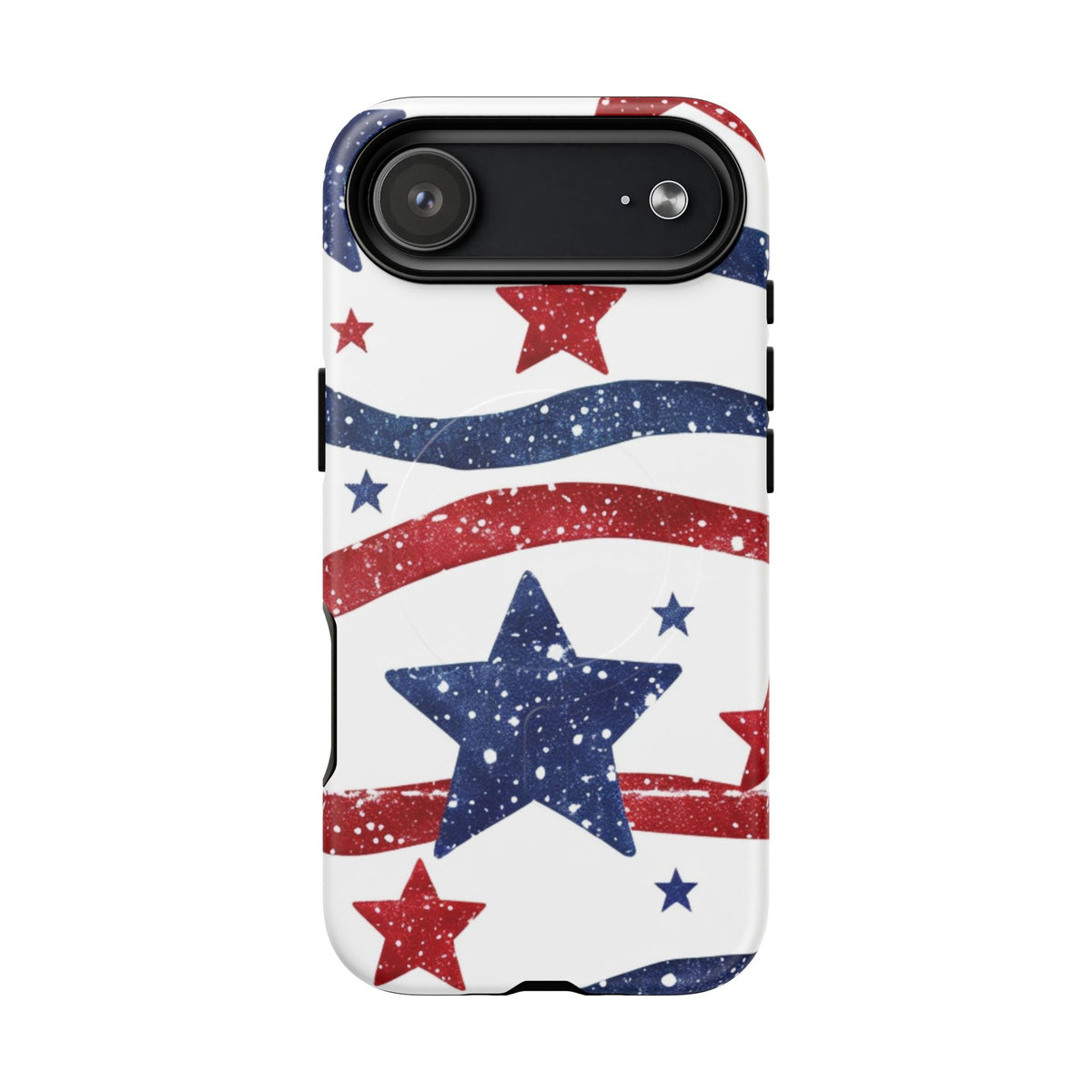 Stars & Stripes Design Impact-Resistant  -Tough Magnetic iPhone Cover