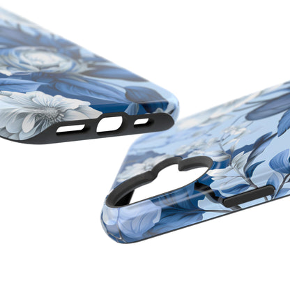 Elegant Blue Floral Phone Case