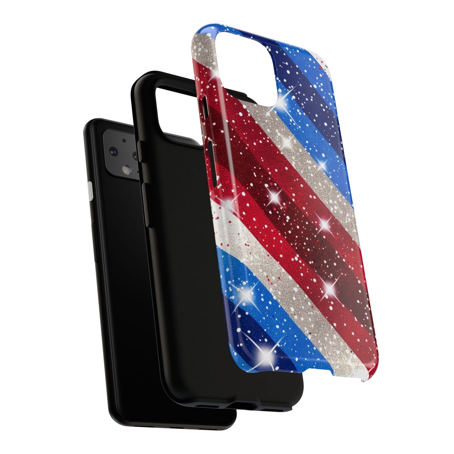 Glittery Patriotic Phone Case - Tough Cases