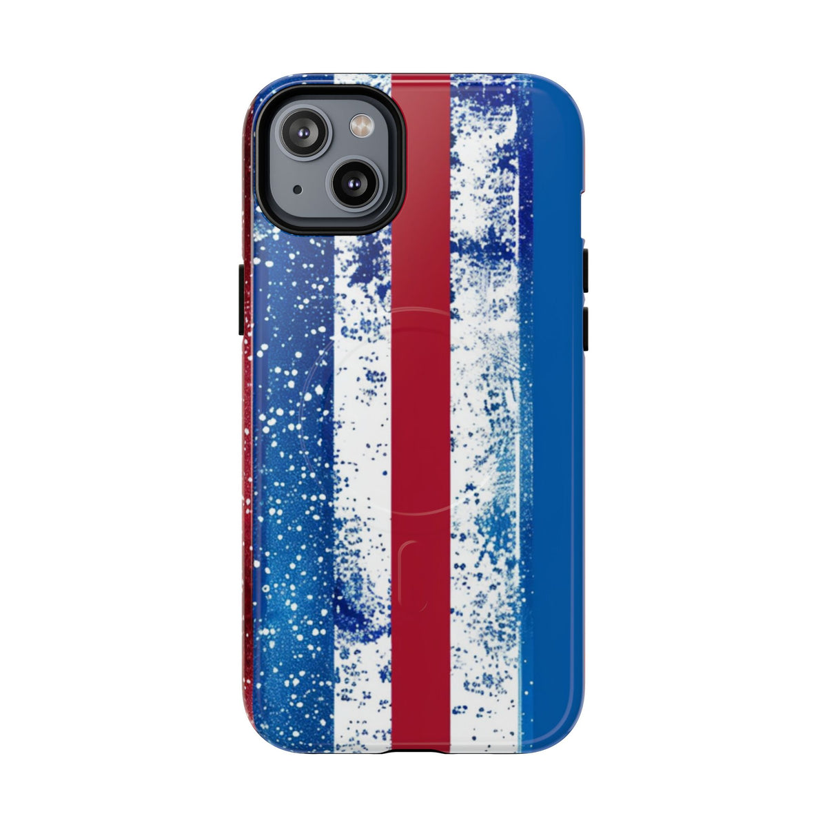 Patriotic Stripes Phone Case | Bold American Flag Design -Tough Magnetic iPhone Cover