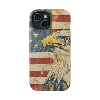 Eagle American Flag Phone Case - Impact-Resistant, Patriotic Design