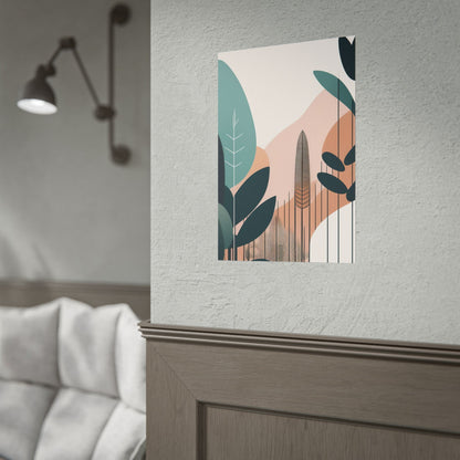 Mid- century nature design poster