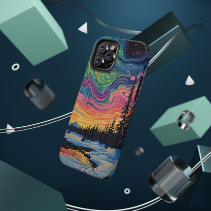 Nature-Inspired Impact-Resistant Phone Case - Vibrant Galaxy Sky Design