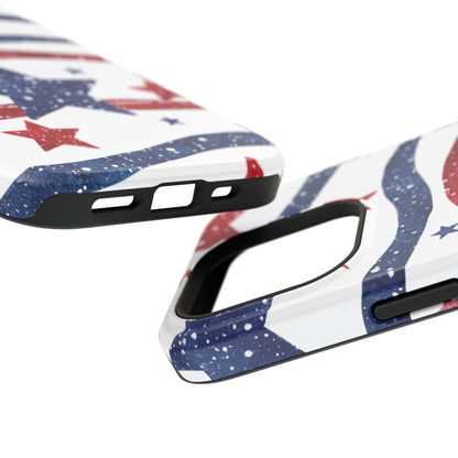 Stars & Stripes Design Impact-Resistant Phone Case