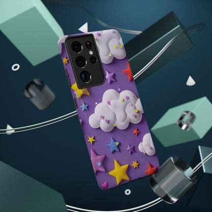 Colorful Cloud & Star Phone Case
