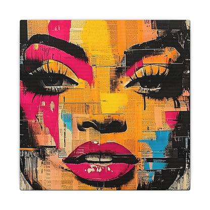 Canvas Wall Art - Retro Pop Culture Women 1