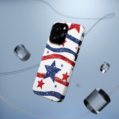 Stars & Stripes Design Impact-Resistant Phone Case
