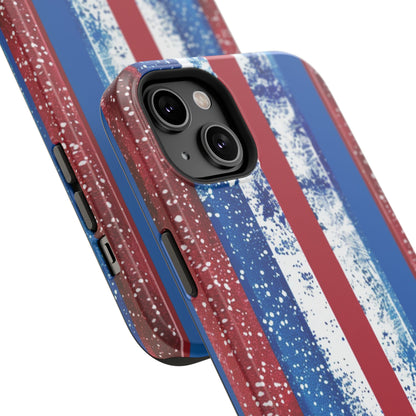 Patriotic Stripes Impact-Resistant Phone Case