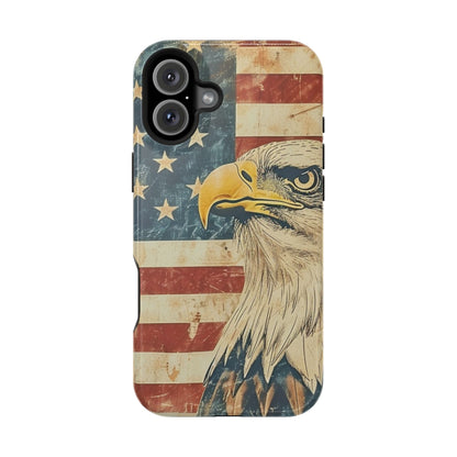 Eagle American Flag Phone Case - Impact-Resistant, Patriotic Design