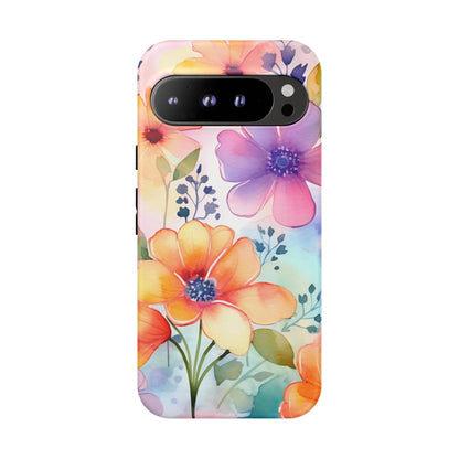 Phone Case - Spring Flower Watercolor Tough Case