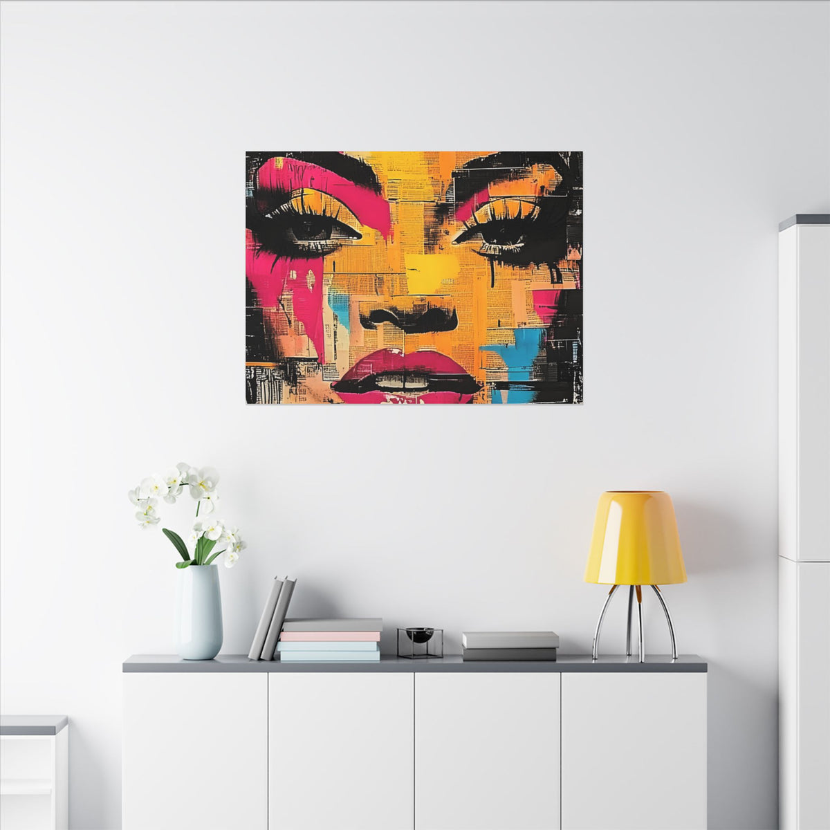 Canvas Wall Art - Retro Pop Culture Women 1