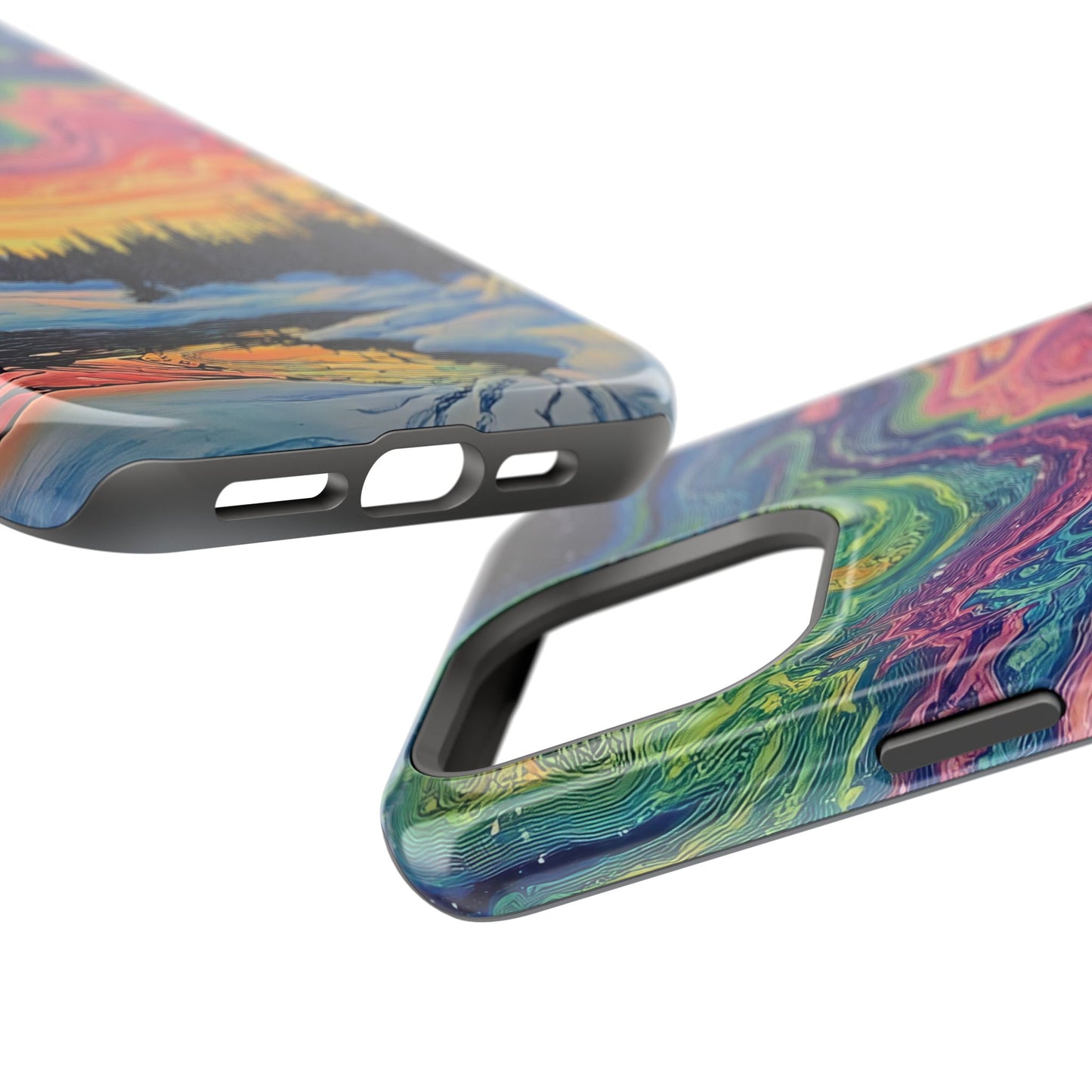 Nature-Inspired Impact-Resistant Phone Case - Vibrant Galaxy Sky Design