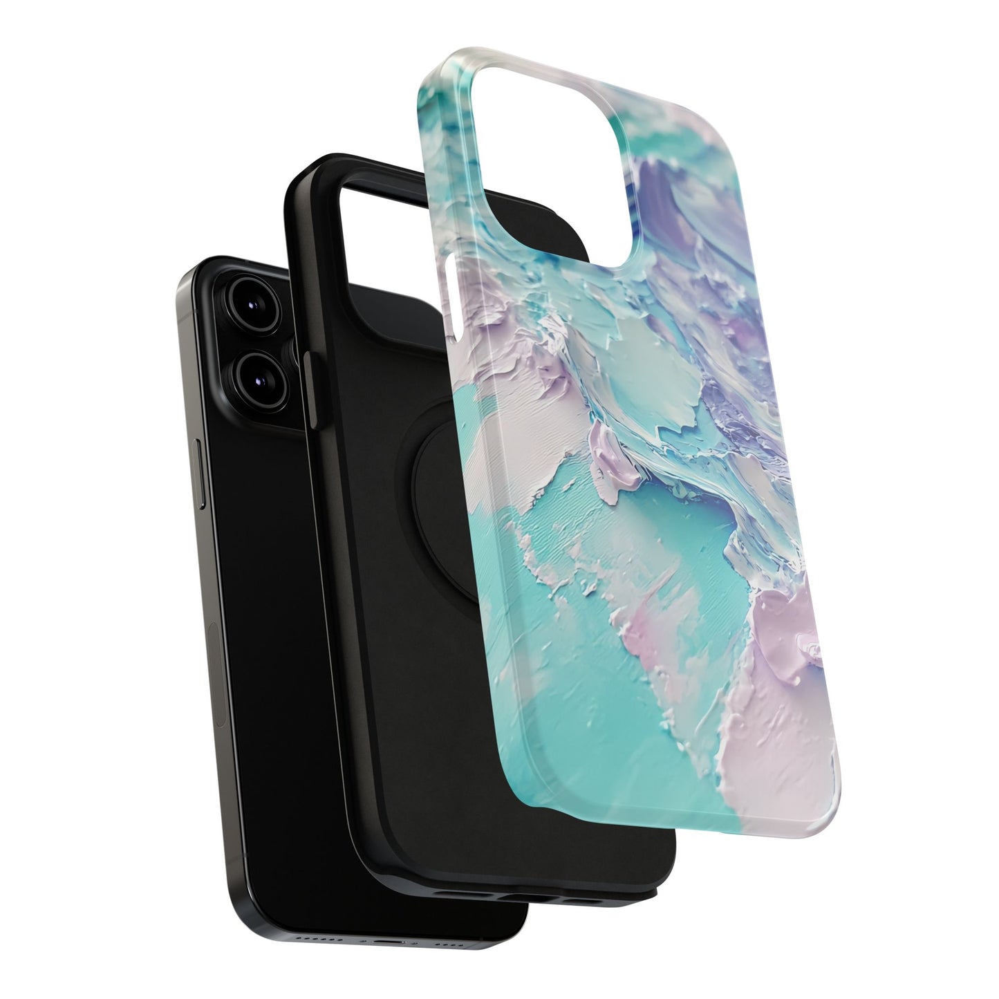 Aqua Abstract Impact-Resistant Phone Case