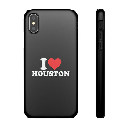 I Love Houston Snap Case Phone Cover
