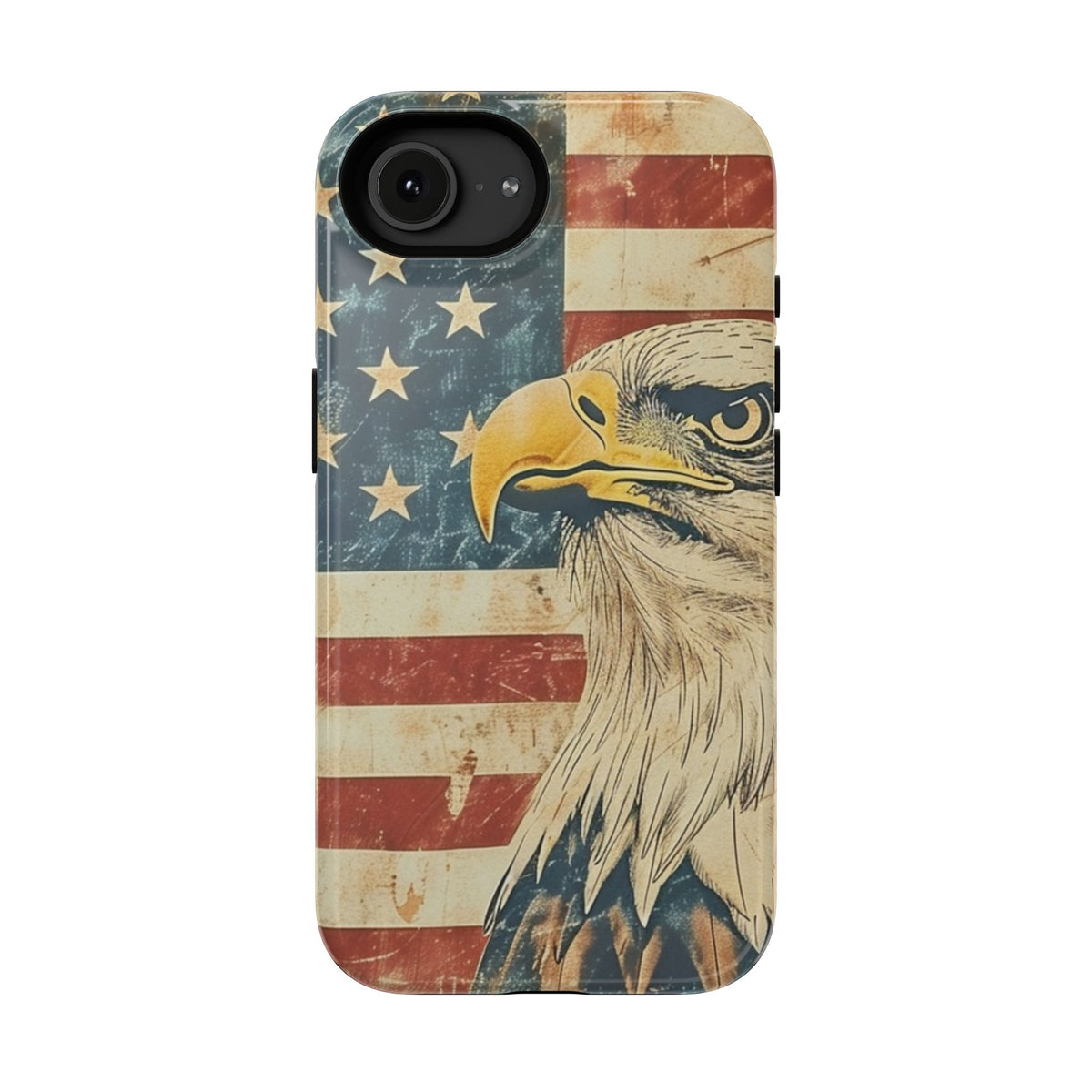 Eagle American Flag Phone Case - Impact-Resistant, Patriotic Design