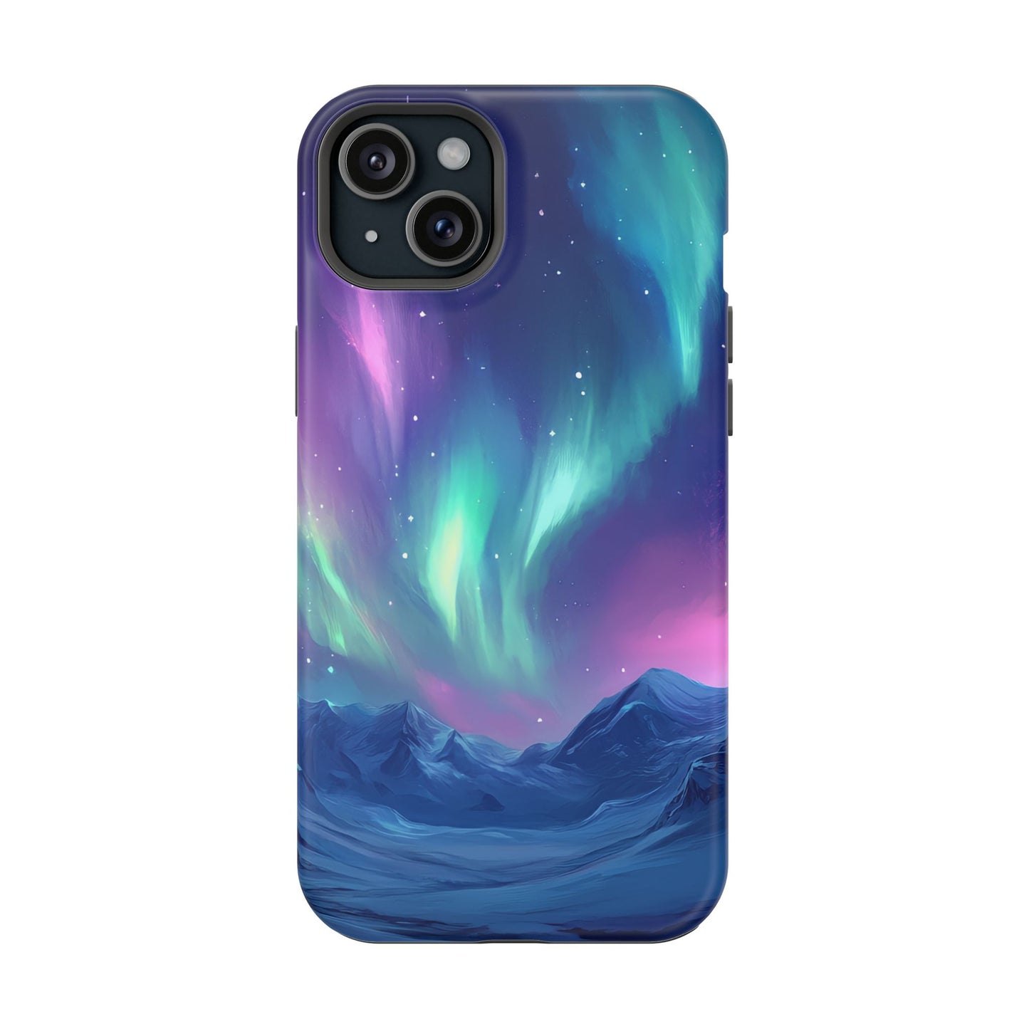 Aurora Borealis Impact-Resistant Phone Case - Colorful Northern Lights Design-2