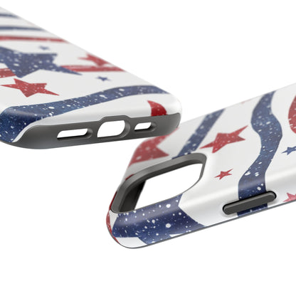 Stars & Stripes Design Impact-Resistant Phone Case
