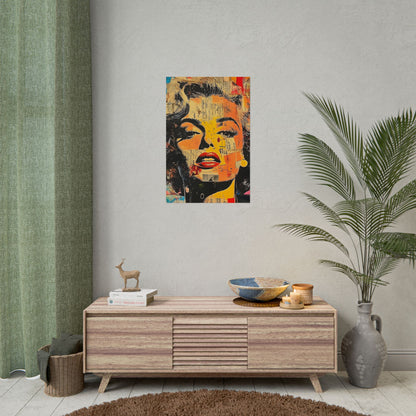 Wall Art Poster - Retro Pop Culture Woman 16, Comic Book Style