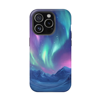 Aurora Borealis Impact-Resistant Phone Case - Colorful Northern Lights Design-2
