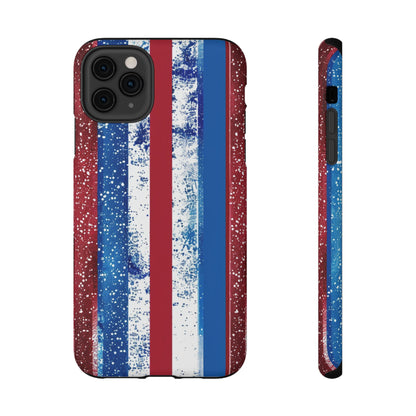 Patriotic Stripes Impact-Resistant Phone Case