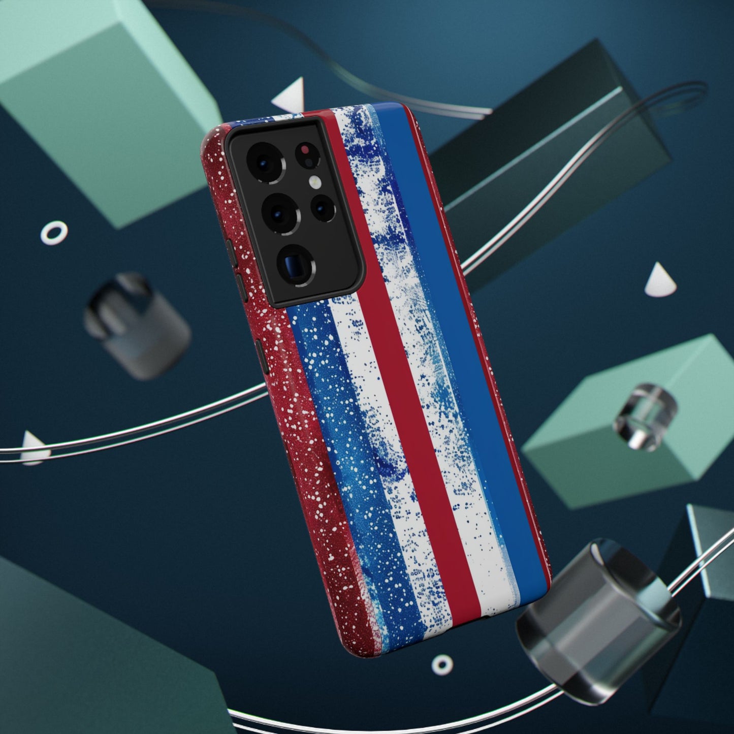 Patriotic Stripes Impact-Resistant Phone Case
