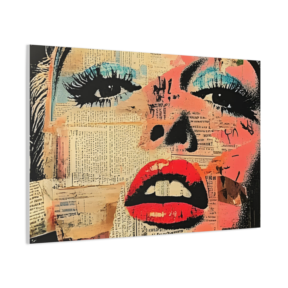 Canvas Wall Art Print, Retro Pop Culture Women 3 - Modern Home Decor, Wall Art, Gift for Art Lovers, Pop Art, Unique Gift for Her