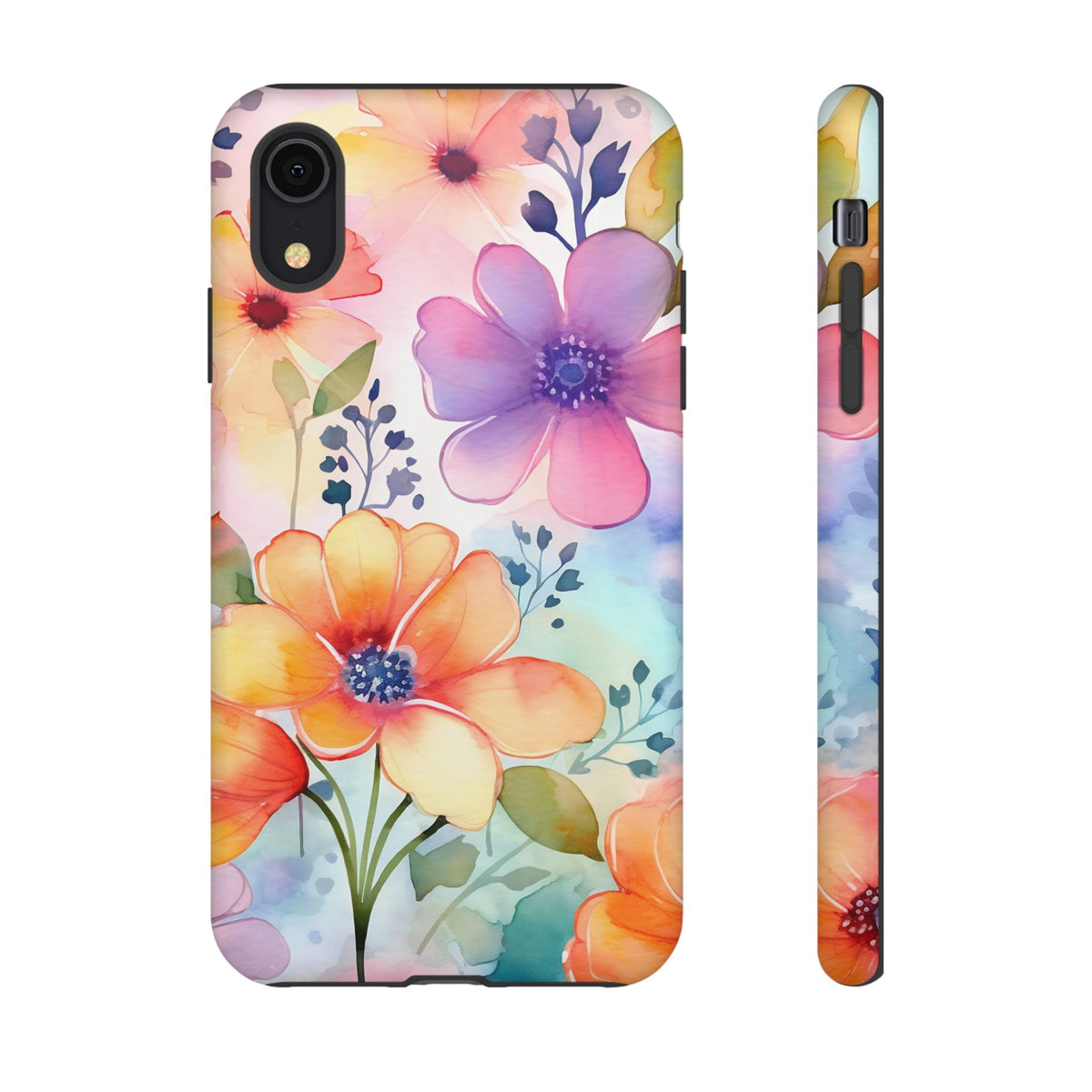 Phone Case - Spring Flower Watercolor Tough Case