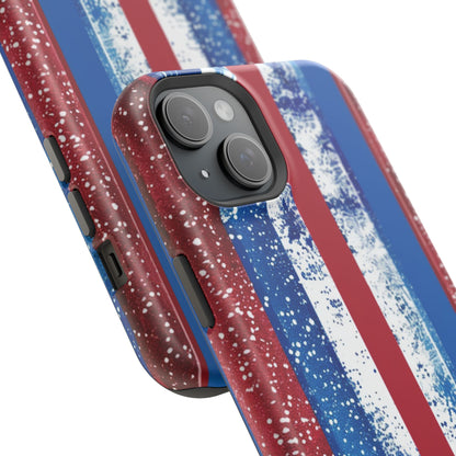 Patriotic Stripes Impact-Resistant Phone Case