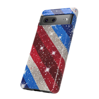 Glittery Patriotic Phone Case - Tough Cases