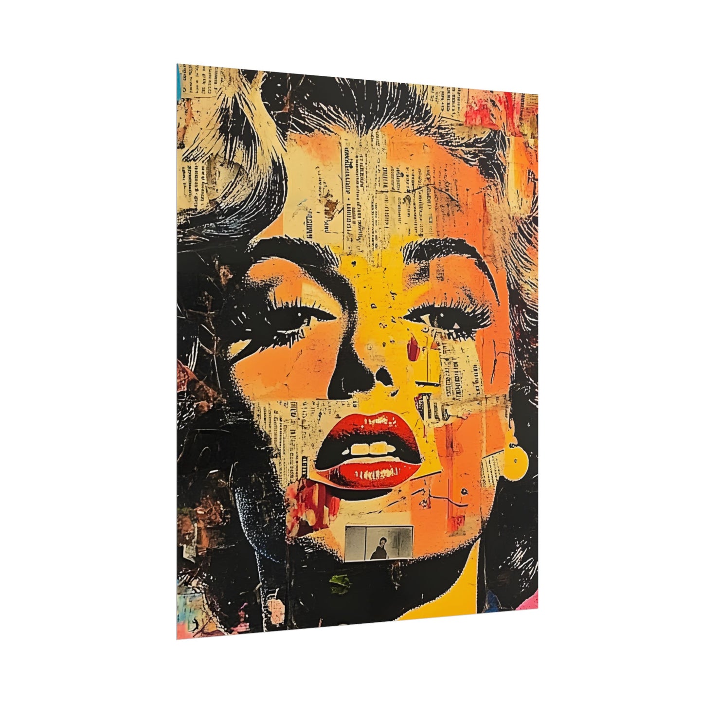 Wall Art Poster - Retro Pop Culture Woman 16, Comic Book Style
