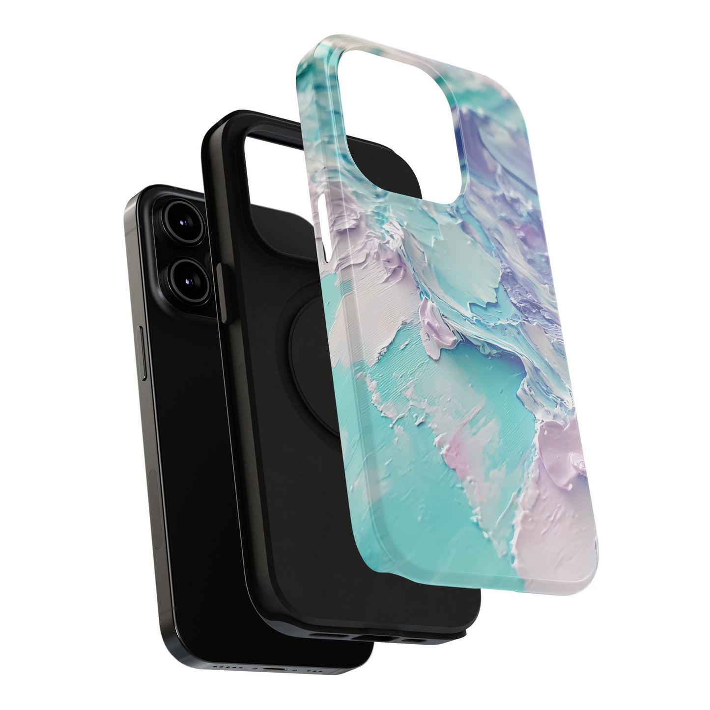 Aqua Abstract Impact-Resistant Phone Case