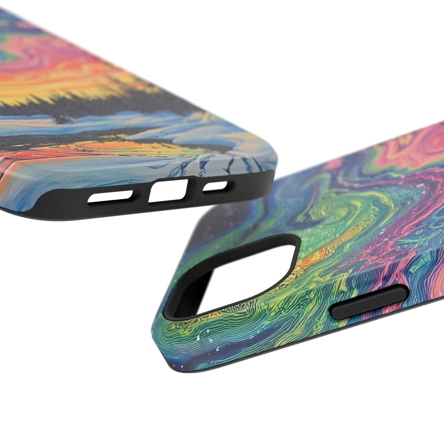 Nature-Inspired Impact-Resistant Phone Case - Vibrant Galaxy Sky Design