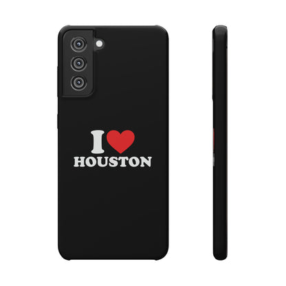 I Love Houston Snap Case Phone Cover