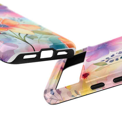 Phone Case - Spring Flower Watercolor Tough Case