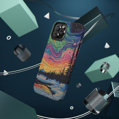 Nature-Inspired Impact-Resistant Phone Case - Vibrant Galaxy Sky Design