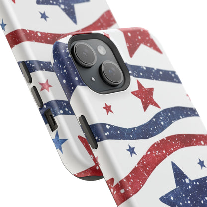 Stars & Stripes Design Impact-Resistant Phone Case