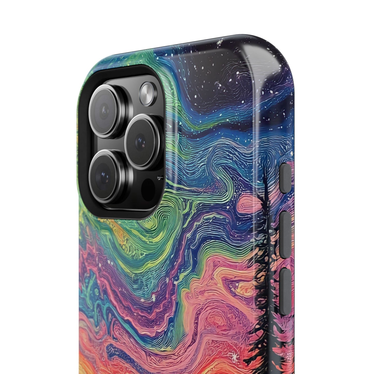 Nature-Inspired Impact-Resistant Phone Case - Vibrant Galaxy Sky Design